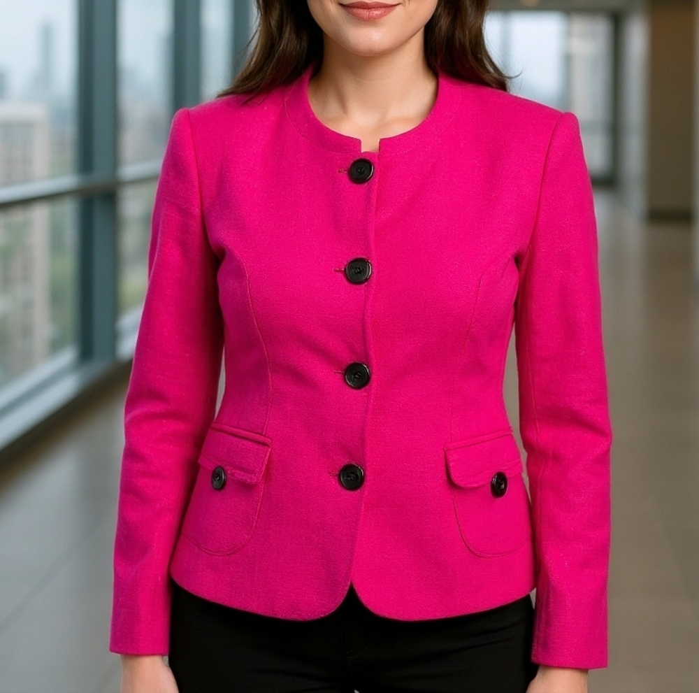Gerry Weber Pink Tailored Blazer Jacket Size 12